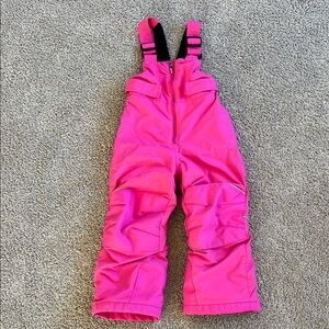 Girls Columbia Kids Adventure Ride II Snowpants Size XXS Pink Ice